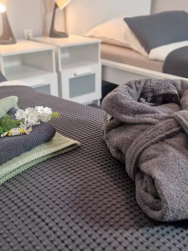 Ferienwohnung Landlicht - Annehmlichkeiten Bademantel