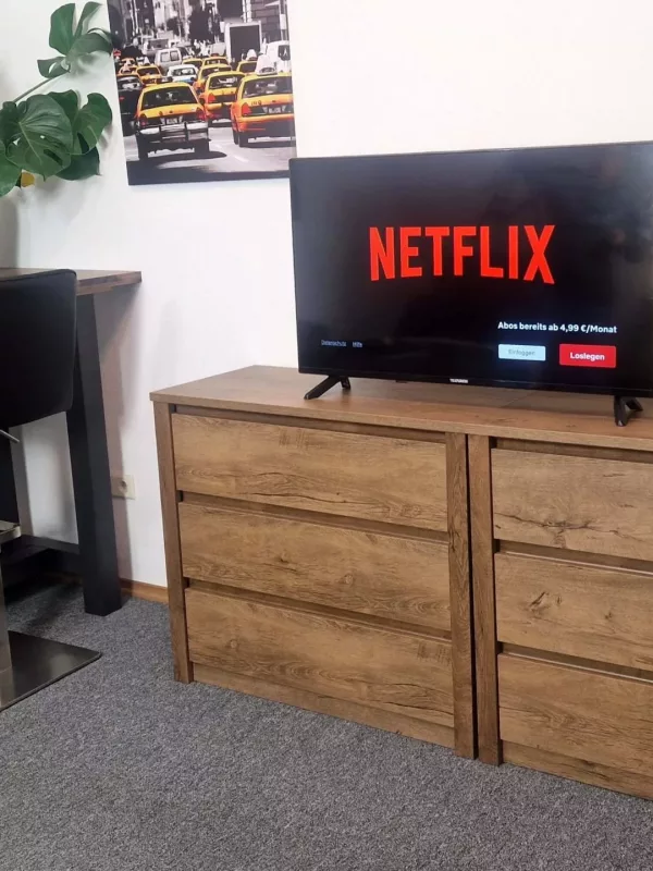 Netflix Ferienwohnung Sulingen Schlafzimmer 2
