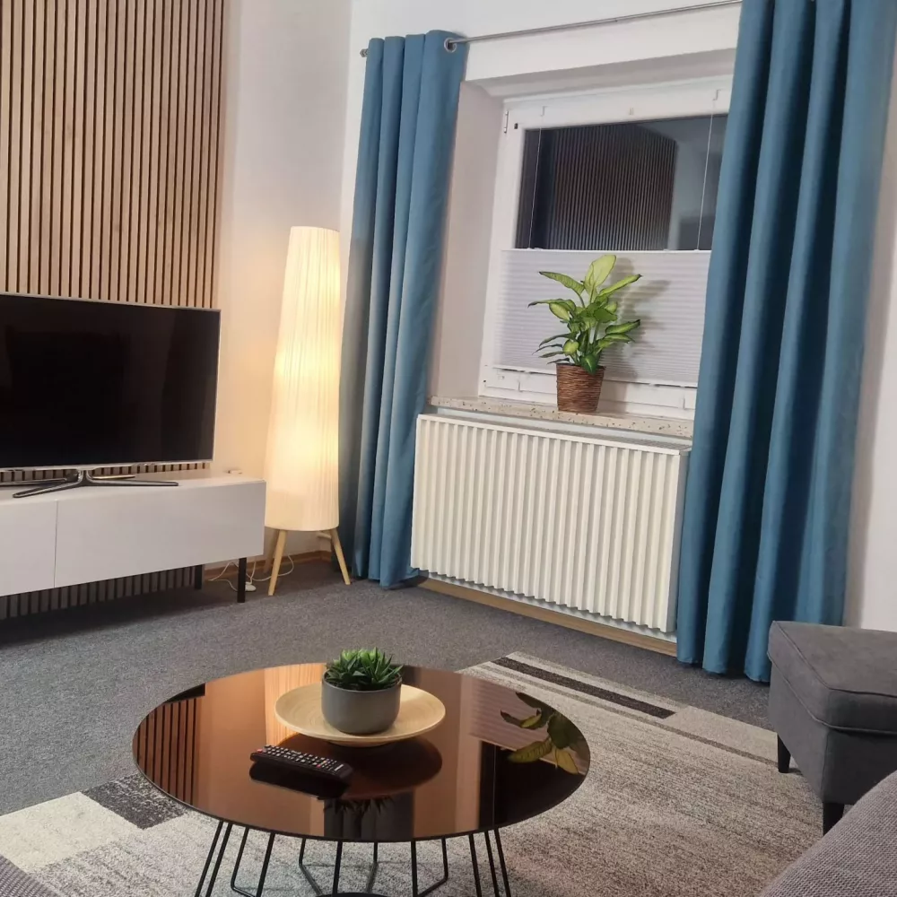 Wohnzimmer Ferienwohnung Landlicht