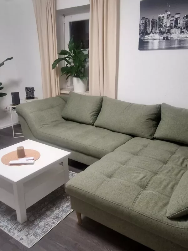 Ferienwohnung Lichtblick - Wohnzimmer Schlafsofa